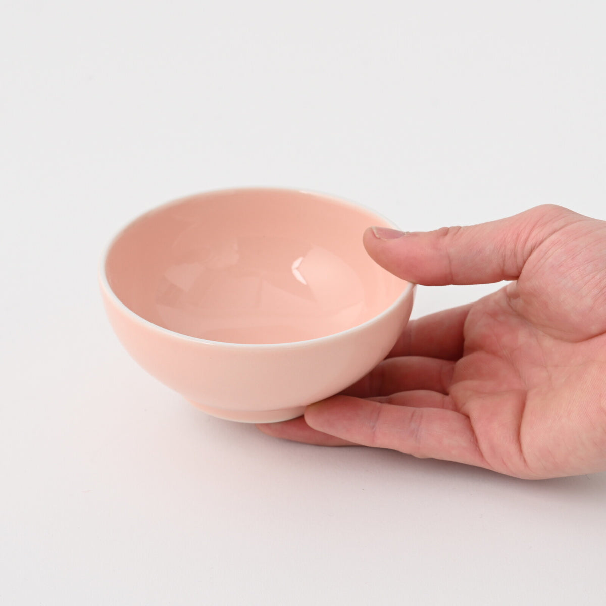 Hakusan Porcelain Hasami-yaki PiPi Pink Rice Bowl