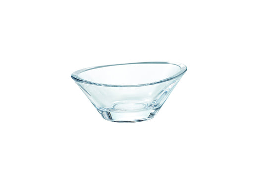 Toyo-Sasaki Glass Hanakazari Flower Oval Dish P-20304