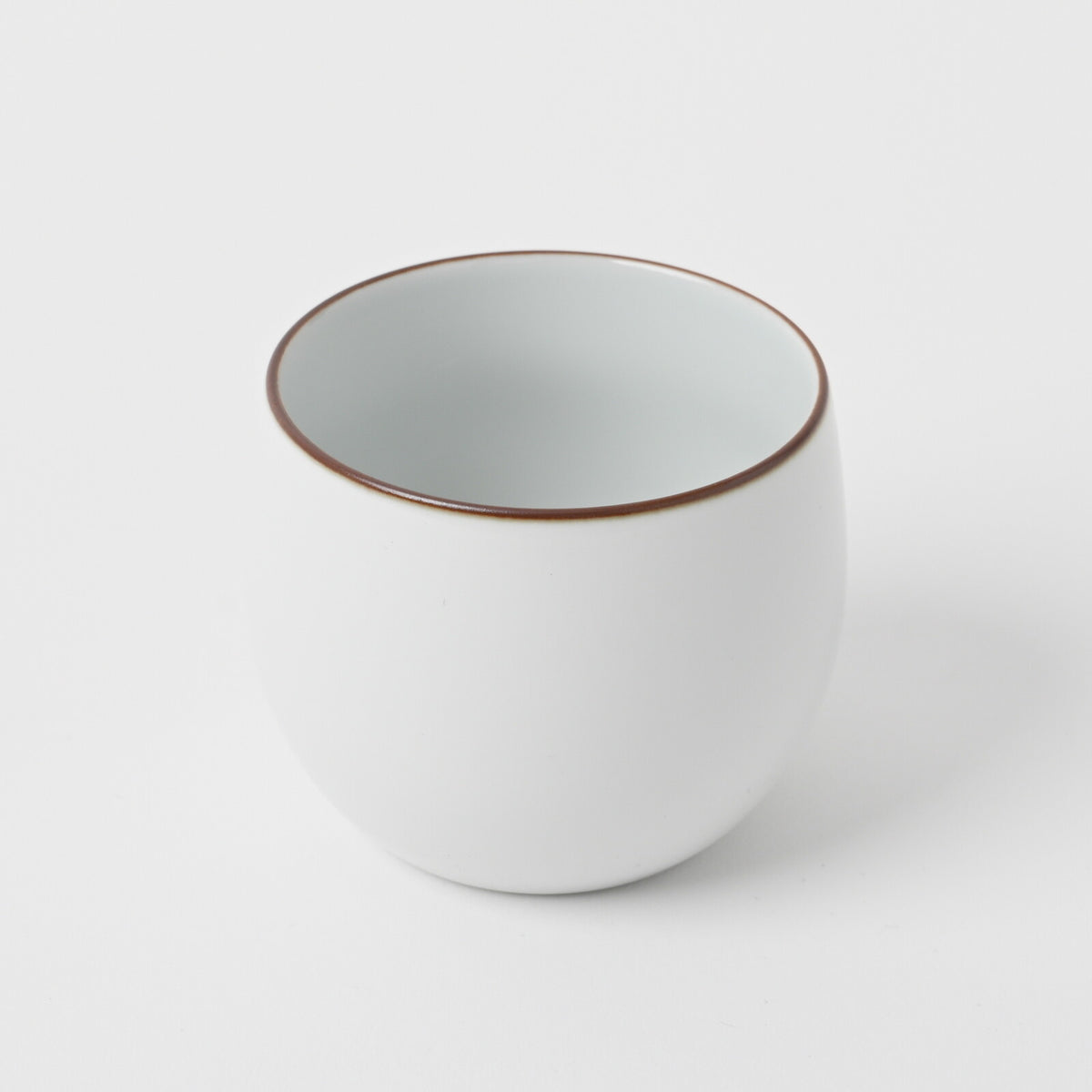 Hakusan Porcelain Basic Sencha White Matte Yunomi Teacup Hasami Ware