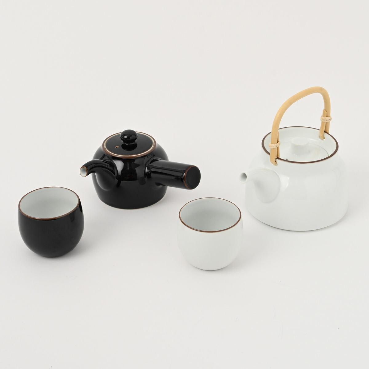 Hakusan Porcelain Basic Sencha White Matte Yunomi Teacup Hasami Ware