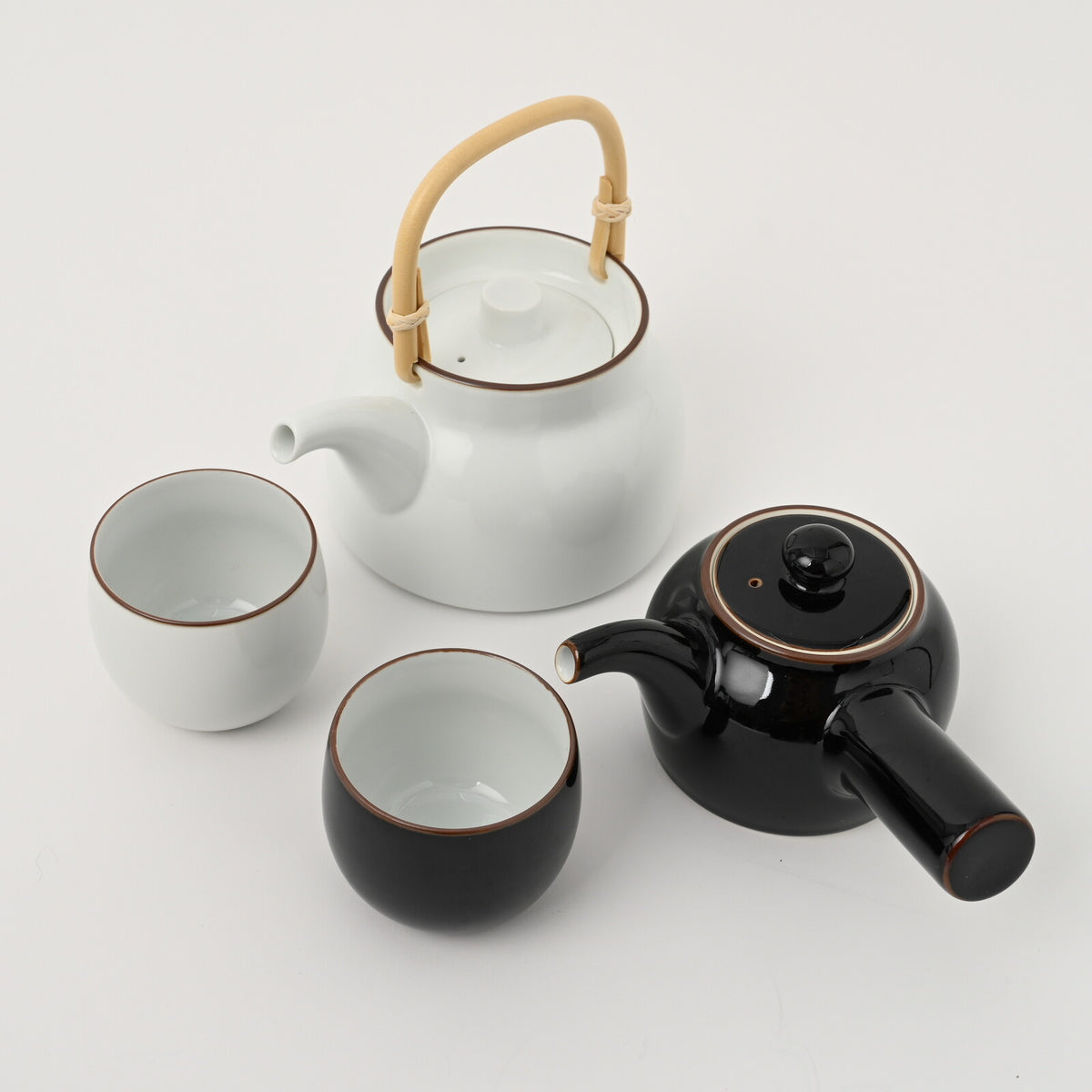 Hakusan Porcelain Basic Sencha White Matte Yunomi Teacup Hasami Ware