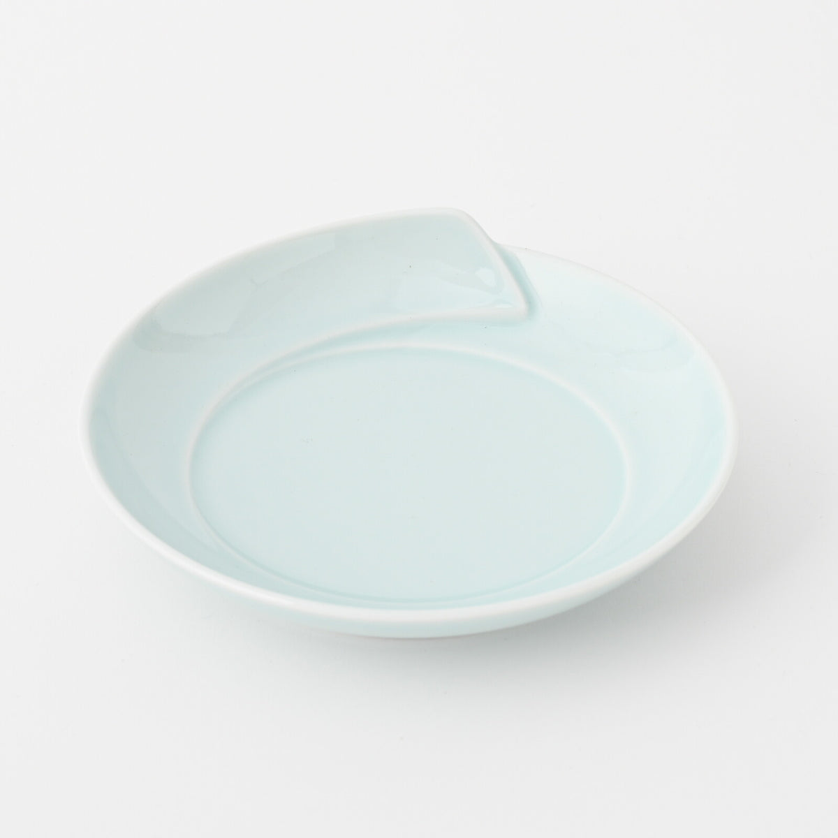 Hakusan Porcelain Hasami-yaki Hitoe Blue-White Glaze Side Plate