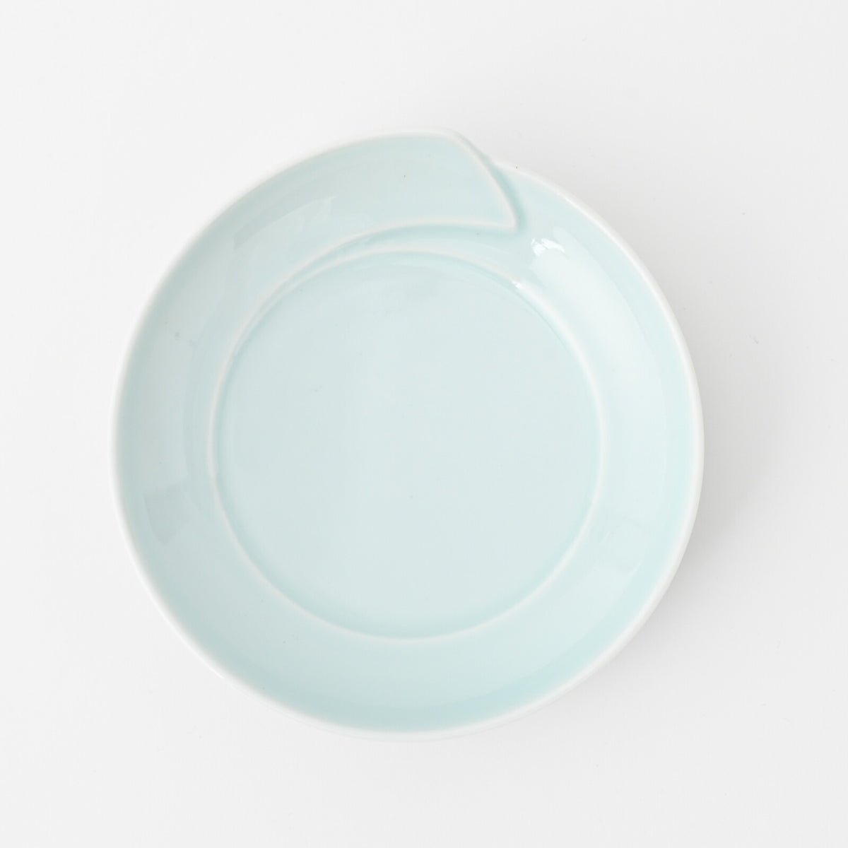 Hakusan Porcelain Hasami-yaki Hitoe Blue-White Glaze Side Plate