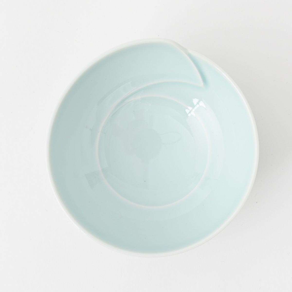 Hakusan Porcelain Hasami-yaki Hitoe Blue-White Glaze Small Dish