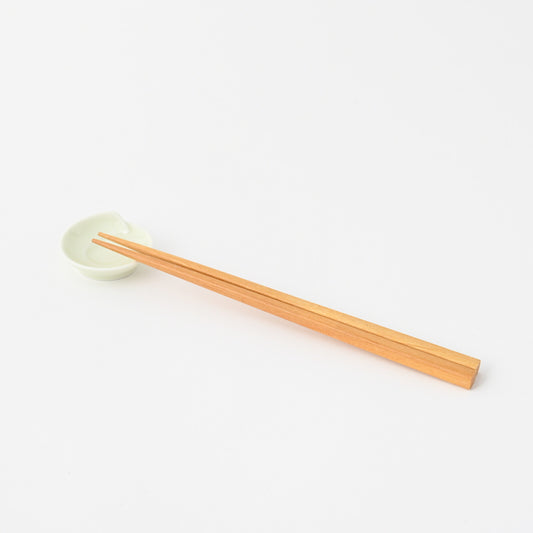 Hakusan Porcelain Hasami-Yaki Hitoe Chopstick Rest Yellow Glaze