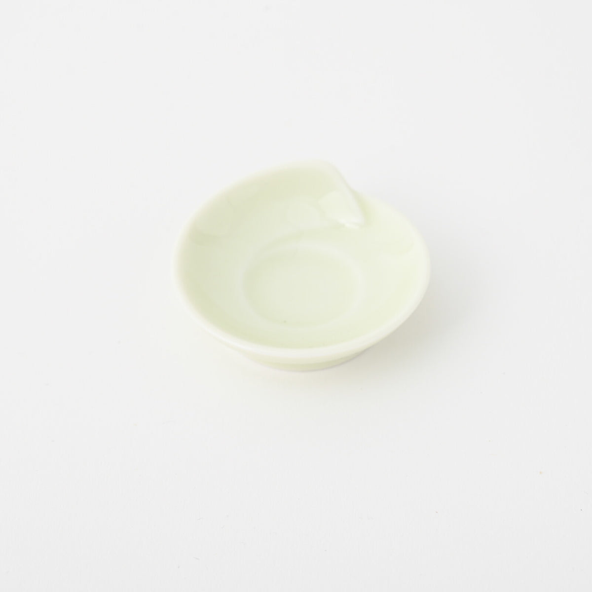 Hakusan Porcelain Hasami-Yaki Hitoe Chopstick Rest Yellow Glaze