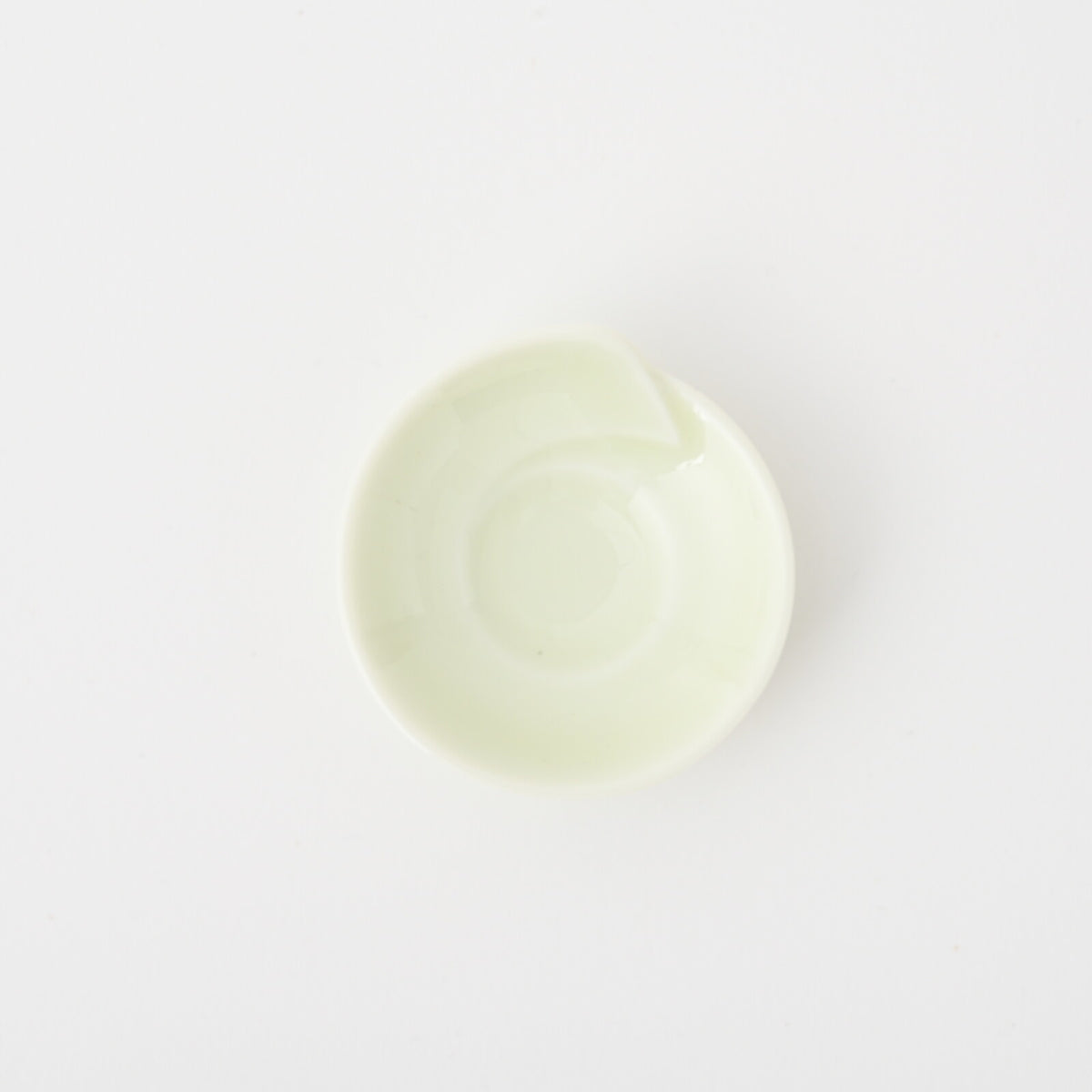 Hakusan Porcelain Hasami-Yaki Hitoe Chopstick Rest Yellow Glaze