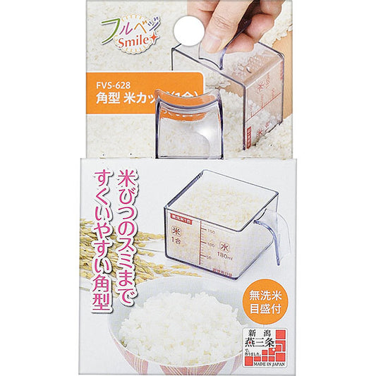 Shimomura Full Veggie Smile Square Rice Measuring Cup 1 Go FVS-628