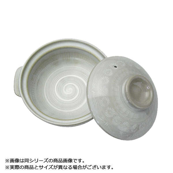 Ginpo Mishima Donabe Clay Pot Size 6