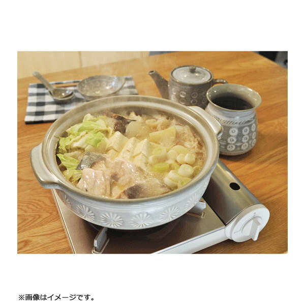Ginpo Mishima Donabe Clay Pot Size 6