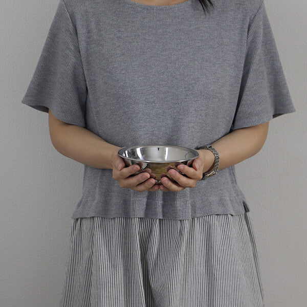 Kyoto Katsugu Tsubame Stainless Steel Bowl 13cm