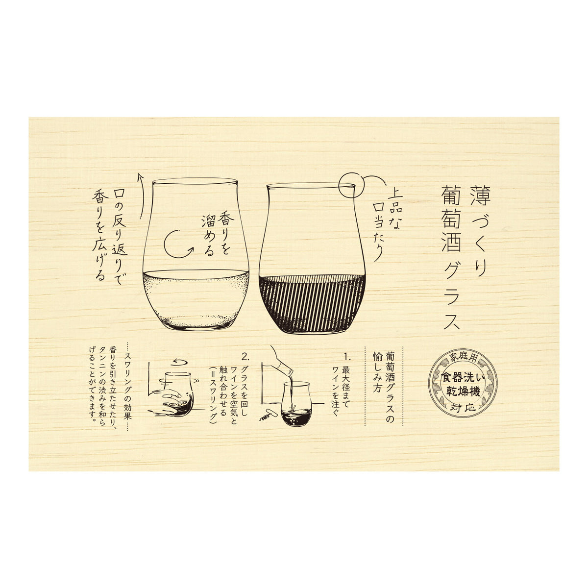 Toyo-Sasaki Glass Thin Blown Wine Glass Set