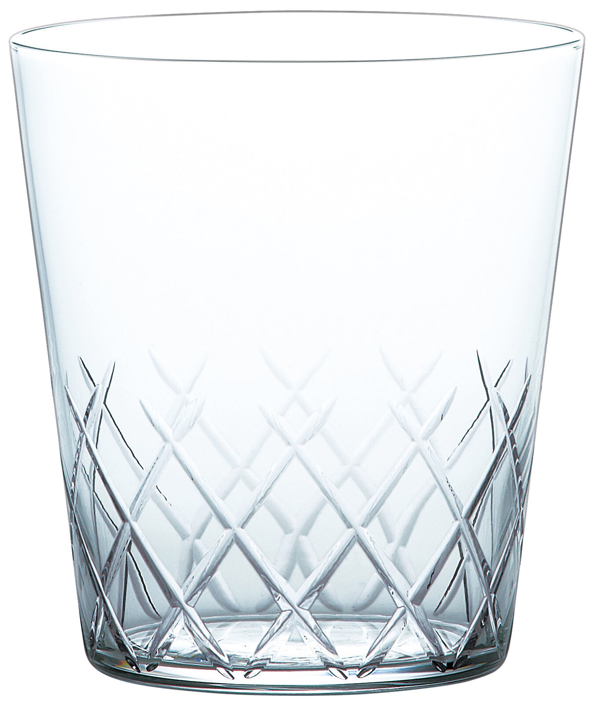 Toyo-Sasaki Glass Thin Ice Yarai Cut Rock Glass 305ml
