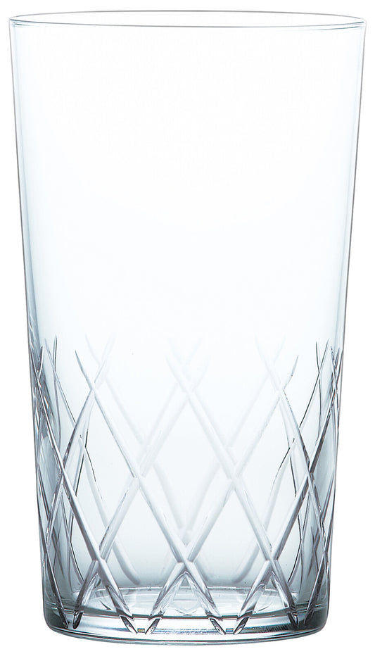 Toyo-Sasaki Glass Thin Ice Yarai-Cut Tumbler 315ml
