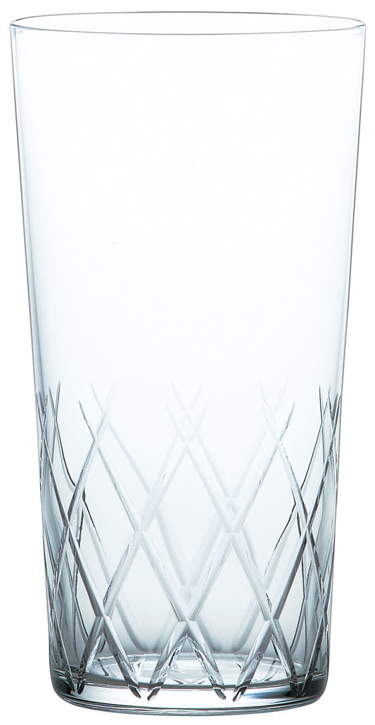 Toyo-Sasaki Glass Thin Ice Yarai-Cut Tumbler 370ml