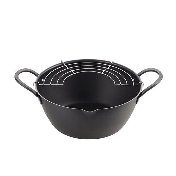 Tamahashi Wide Mouth Deep Tempura Frying Pot 24cm AT-24W