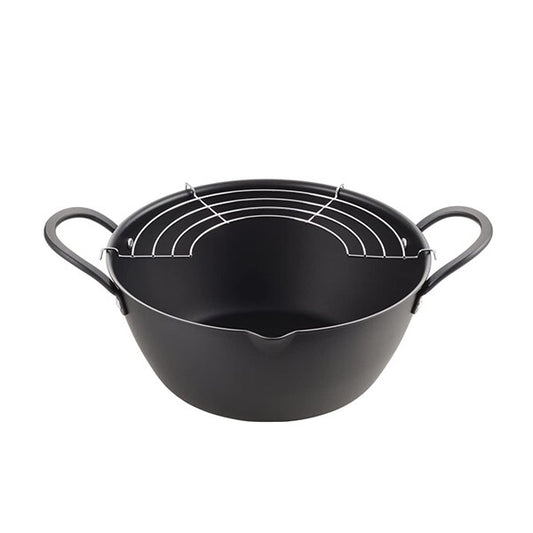 Tamahashi Wide Mouth Deep Tempura Frying Pot 24cm AT-24W