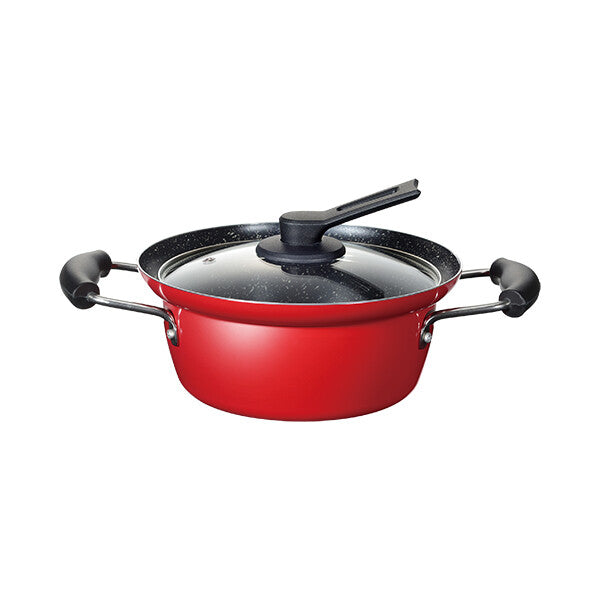 Wahei Freiz Nikomina IH Stockpot with Glass Lid 20cm RB-1695