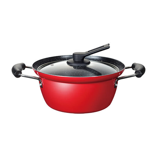 Wahei Freiz Nikomina IH Stockpot with Glass Lid 22cm RB-1696