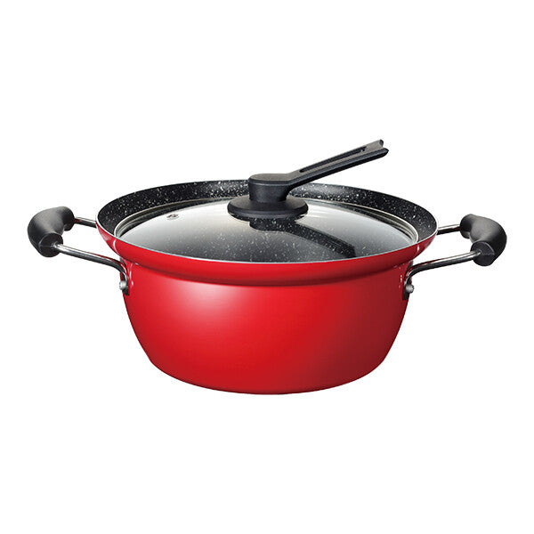 Wahei Freiz Nikomina IH Stockpot with Glass Lid 24cm RB-1697