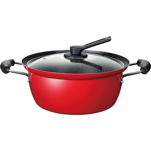 Wahei Freiz Nikomina IH Stockpot with Glass Lid 26cm RB-1698