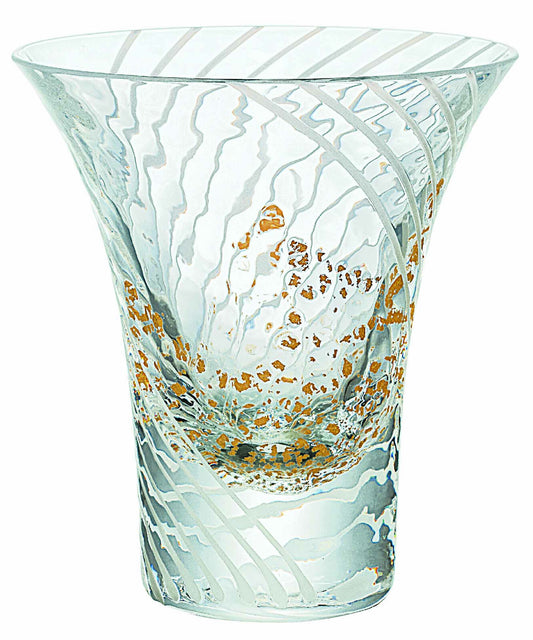 Toyo-Sasaki Glass Edo Glass Yachiyo Kiln Sake Cup Yukimizake