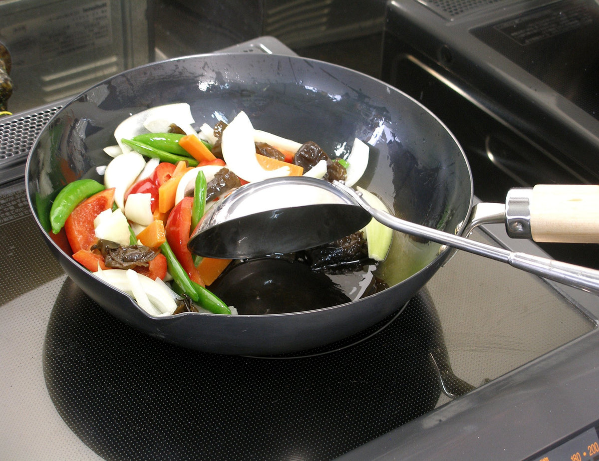 River Light Kiwame Japan Iron Stir Fry Pan 26cm J1426 Nitrided Iron Induction Compatible Made in Japan