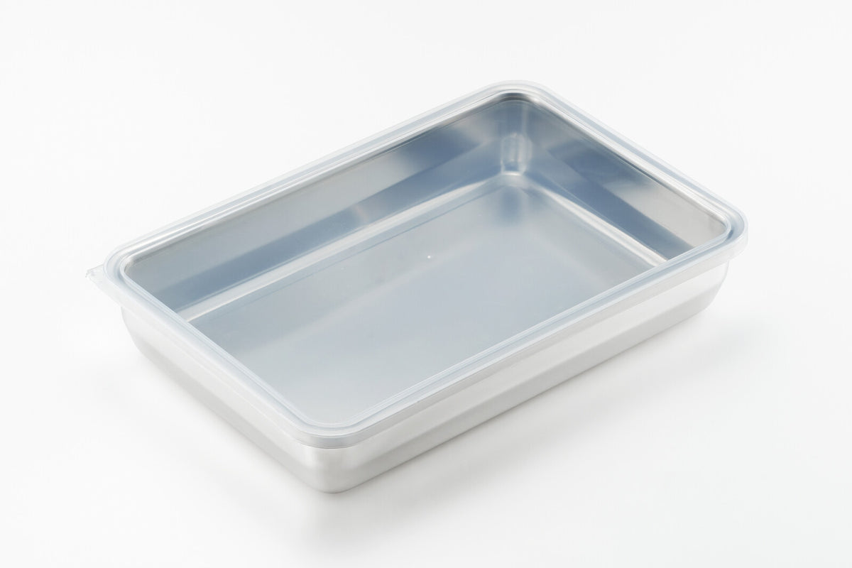 Yoshikawa Stainless Steel Side Dish Storage Container Large