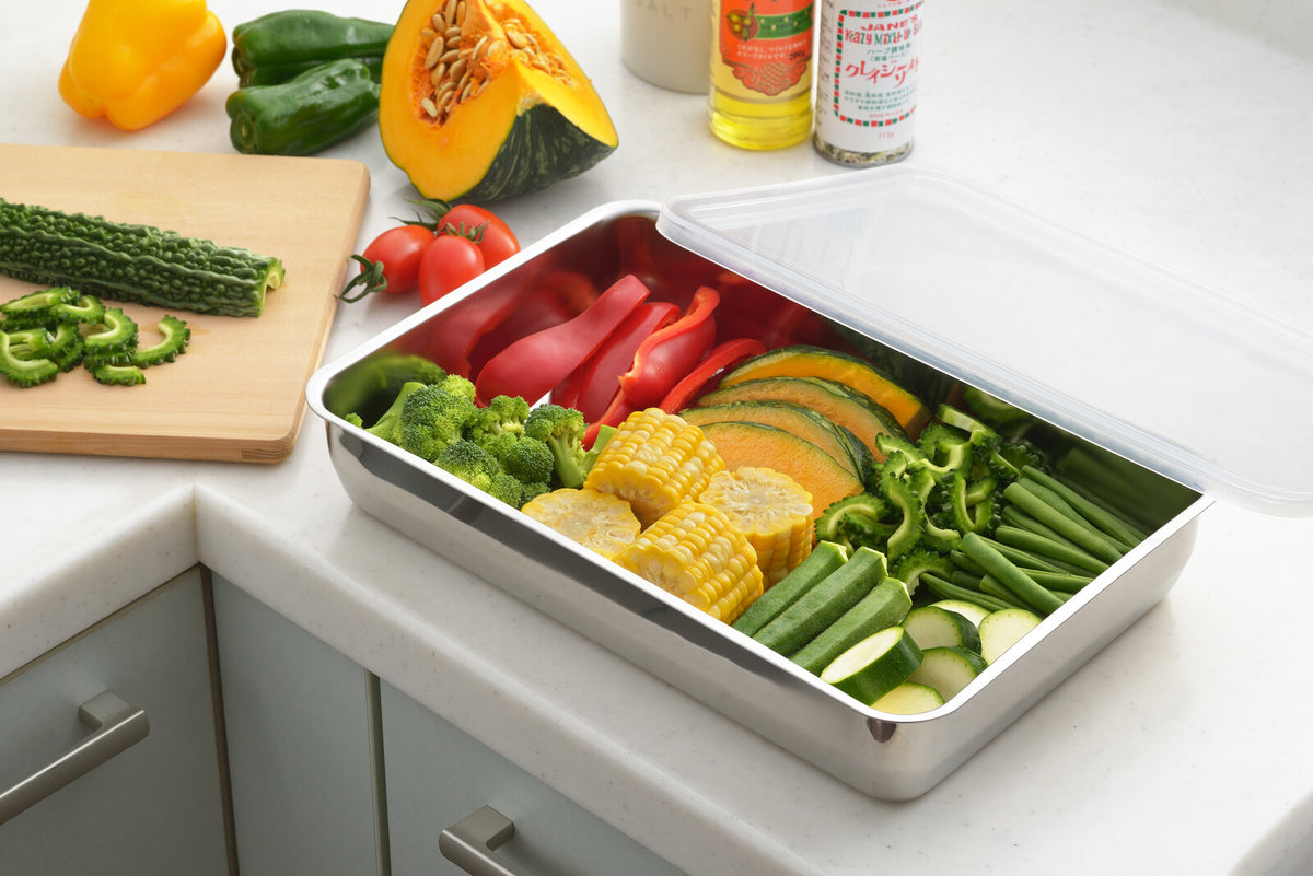 Yoshikawa Stainless Steel Side Dish Storage Container