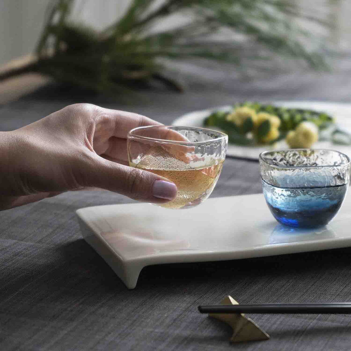 Toyo-Sasaki Glass Yachiyo Kiln Edo Glass Cold Sake Cup