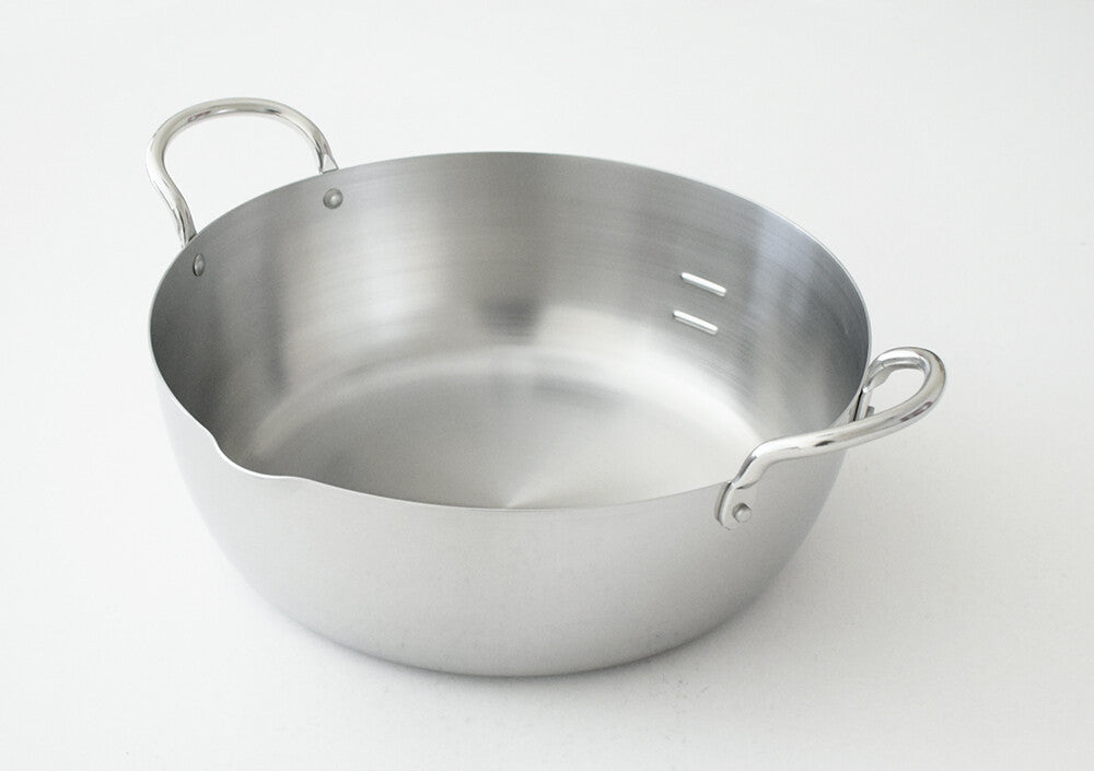 Urushiyama Stainless Steel Deep Frying Pot, Induction Compatible