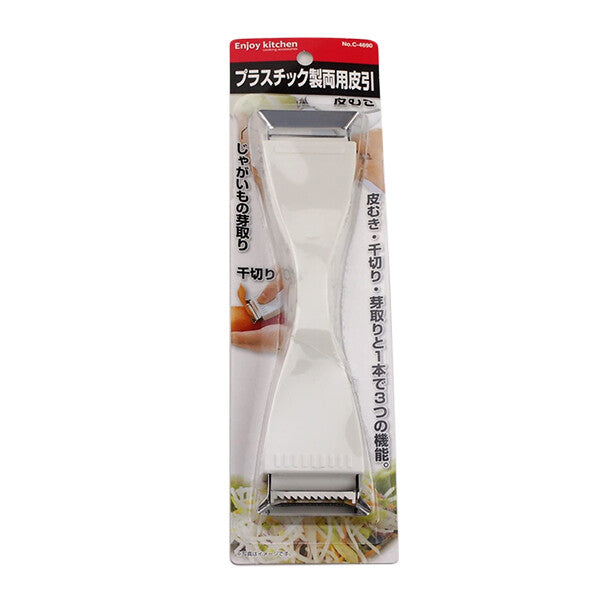 Pearl Metal Enjoy K Plastic Dual-Use Peeler C-4690