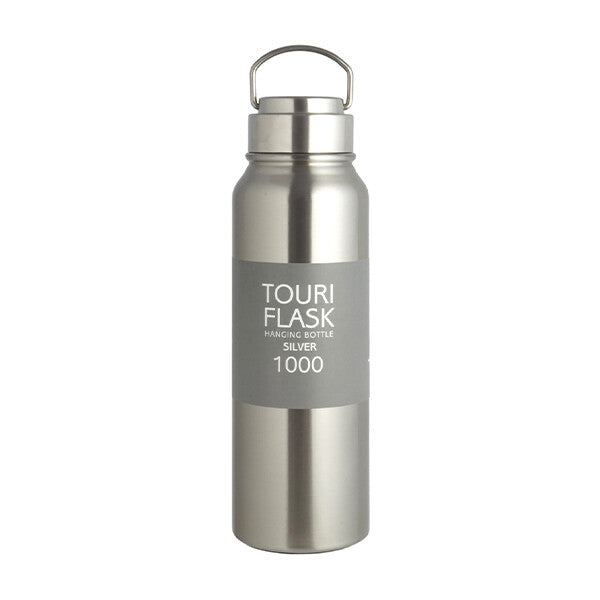 Living Touriflask Stainless Steel Water Bottle 1000ml Silver