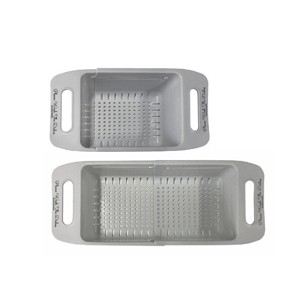 Living Expandable Dish Drying Basket White