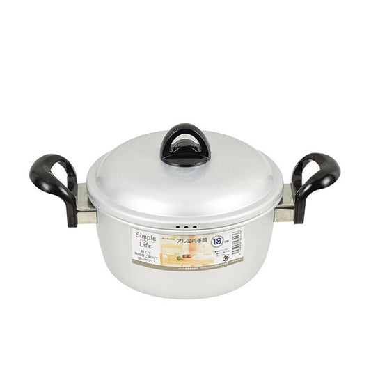 Pearl Metal Simple Life Gas-Only Pot 22cm HB-3446
