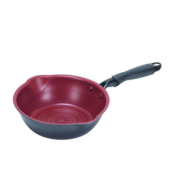 Pearl Metal Cook Sign IH-Compatible Extra Deep Frying Pan 20cm HB-5589