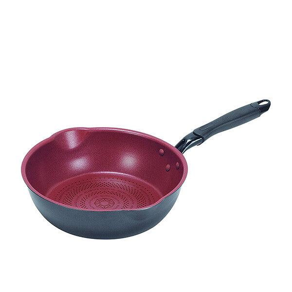 Pearl Metal Cook Sign IH-Compatible Extra Deep Frying Pan 26cm HB-5591