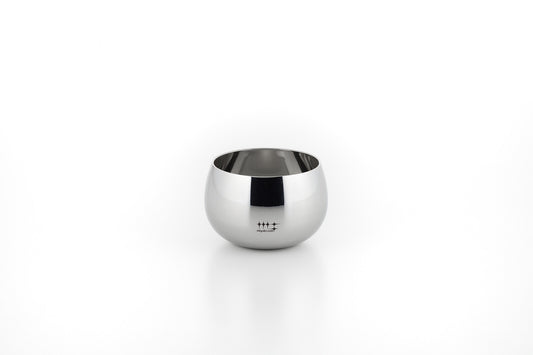 Yoshikawa Stainless Steel Round Guinomi Sake Cup 100ml