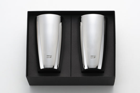 Yoshikawa Double Wall Beer Tumbler 370ml Set of 2