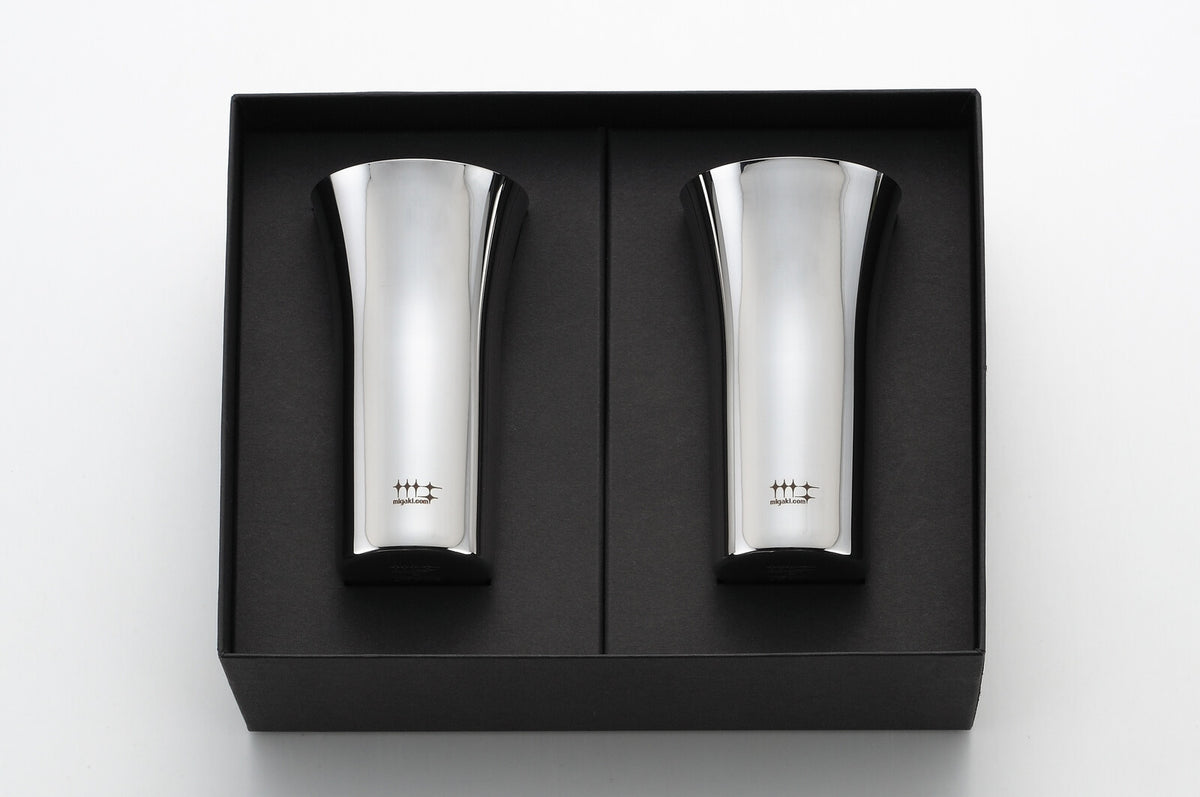 Yoshikawa Single Bite Beer Tumbler 190ml Set of 2
