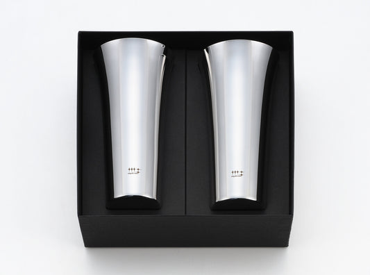 Yoshikawa Stainless Steel Highball Beer Tumbler Set of 2