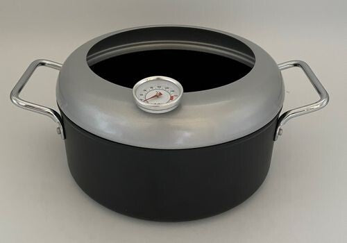 Hirano IH Compatible Tempura Pot 20cm with Thermometer