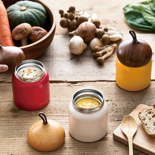 Orugo Donguri Soup Jar 330ml Red JD-33
