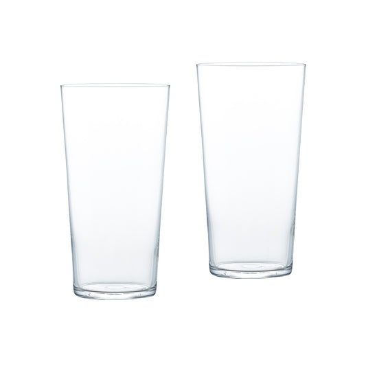 Toyo-Sasaki Glass Thin Highball Glass Set with Wooden Box