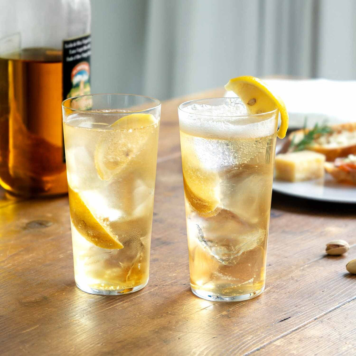 Toyo-Sasaki Glass Thin Highball Glass Set with Wooden Box