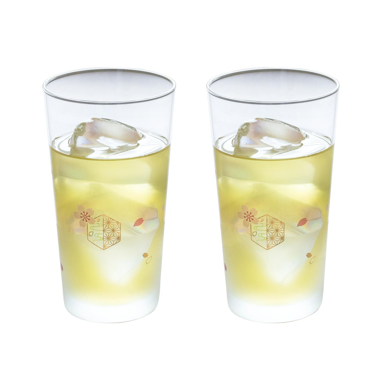 Toyo-Sasaki Glass Wagokoro Pair Tumbler Sakura Pattern