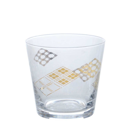 Toyo-Sasaki Glass Wamon Sake Cup Diamond Pattern
