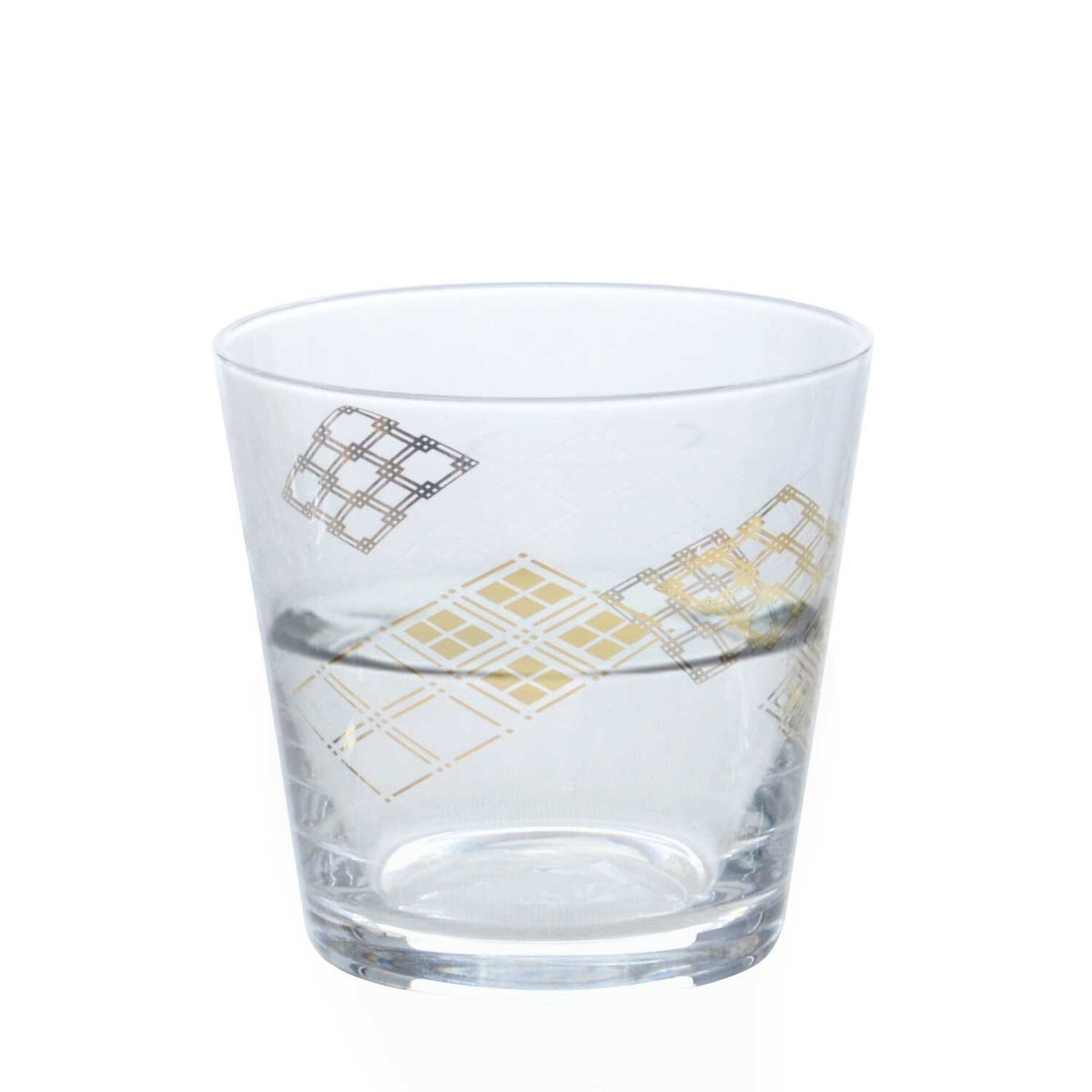 Toyo-Sasaki Glass Wamon Sake Cup Diamond Pattern