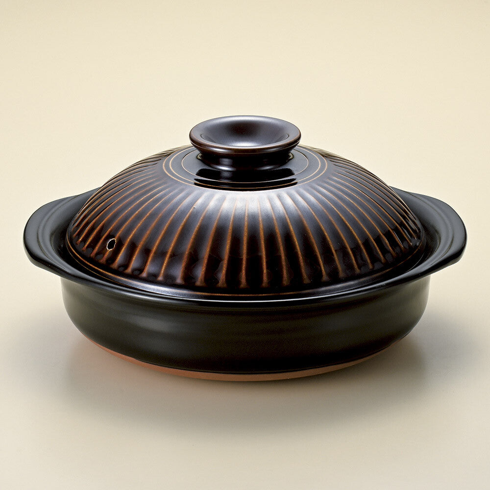 Ginpo Kikka Ame Banko-yaki Donabe Clay Pot Size 7 1.2L