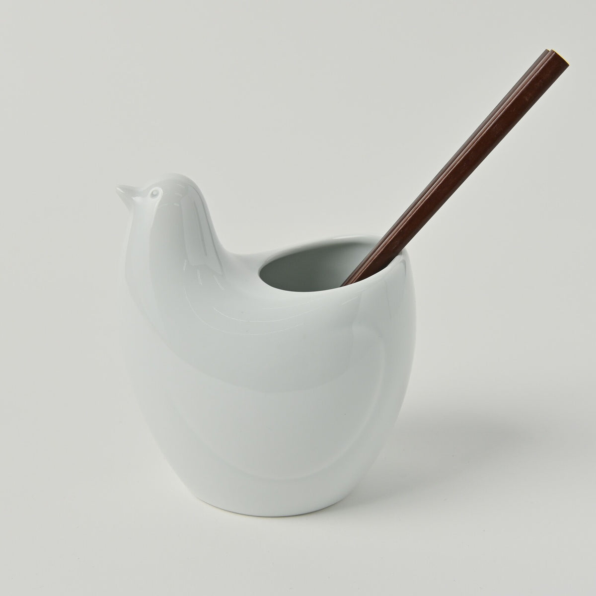 Hakusan Porcelain Hasami POPPO Bird-Shaped Stand